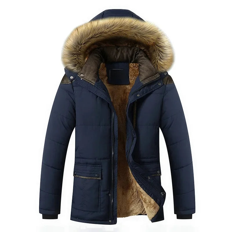 Giacca invernale elegante in fleece imbottito